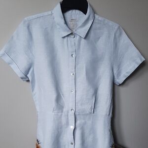 Light Blue Short Sleeve Men's Shirt